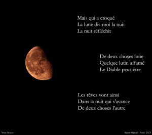 Qui donc a croqué la lune ?